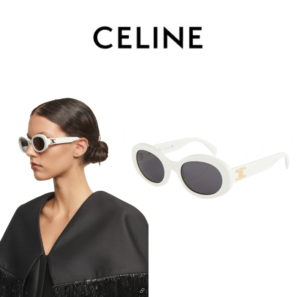 셀린느 트리오페 01 선글라스(화이트)