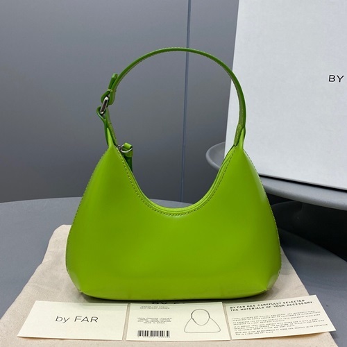By Far 2020 Leather Tote Shoulder Bag,20cm - 바이 파 2020 레더 토트 숄더백 BYFB0073,20cm,그린