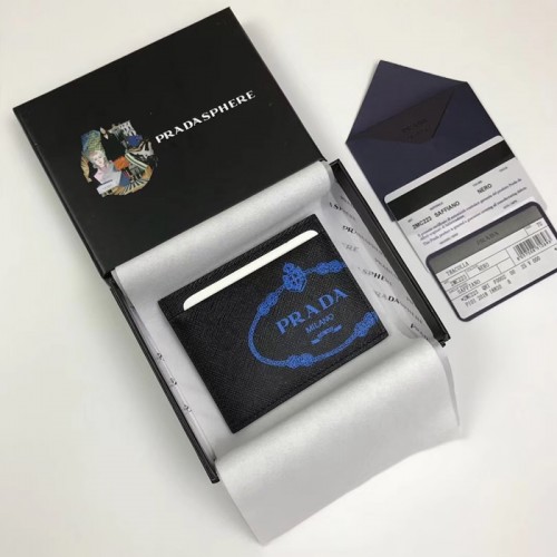 Prada 2020 Saffiano Mens Card Purse, 2MC223 - 프라다 2020 사피아노 남성용 카드 퍼스,PRAW0159,10CM.블랙,화이트